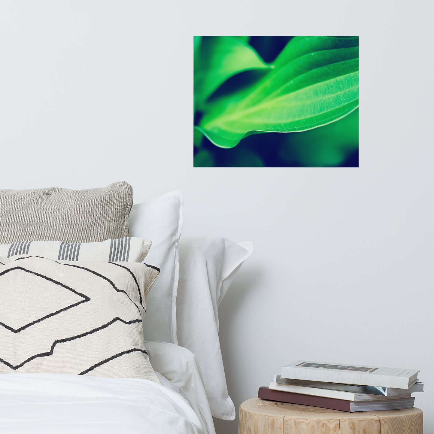 Mellow Hosta Leaves Modern Rustic Farmhouse Style Botanical Nature Photo Loose Unframed Wall Art Prints