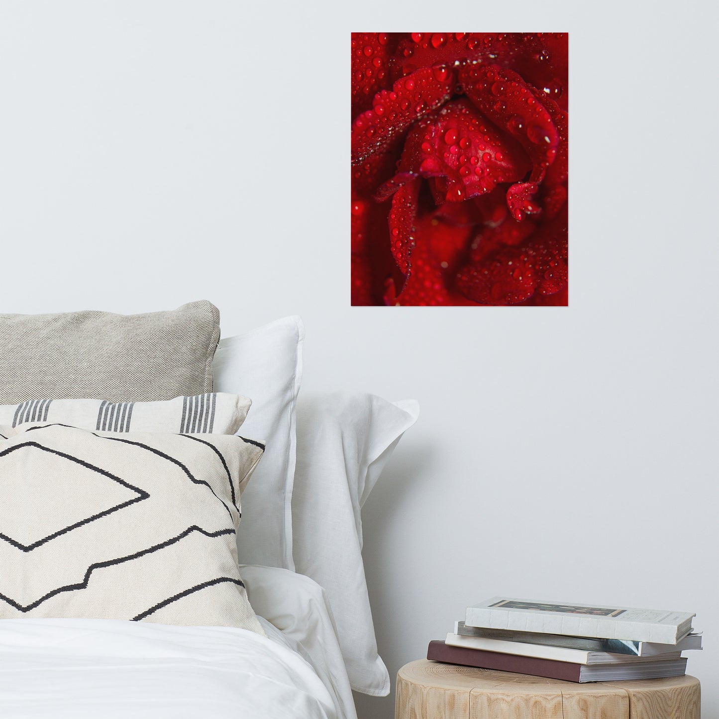 Royal Red Rose Floral Nature Photo Loose Unframed Wall Art Prints