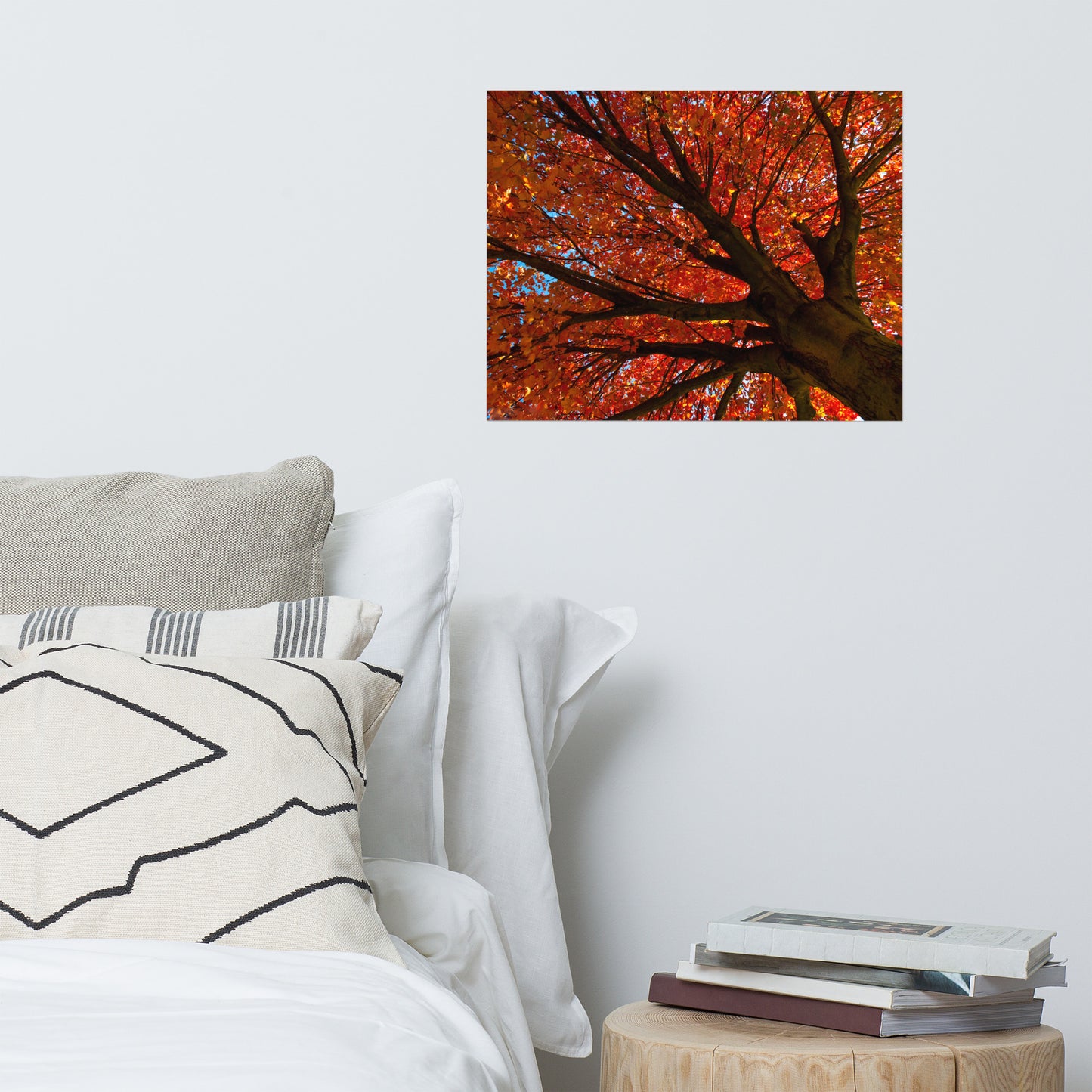 Shimmering Orange Rustic Farmhouse Style Botanical Nature Photo Loose Unframed Wall Art Prints