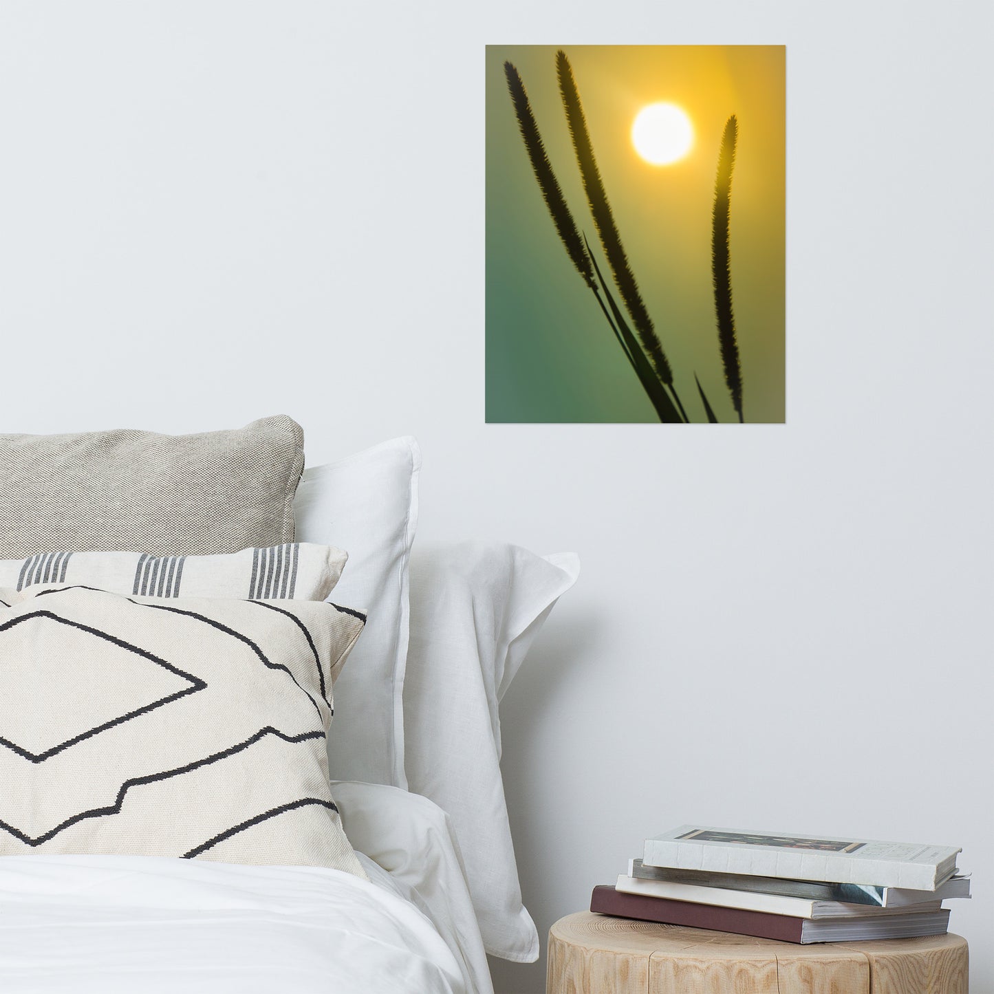 Silhouettes in Sunset Rustic Farmhouse Style Botanical Nature Photo Loose Unframed Wall Art Prints