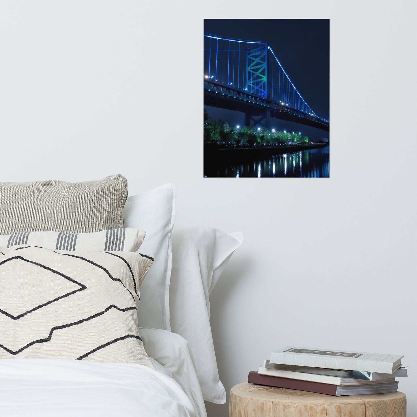 The Ben Franklin Bridge 3 Architectural Urban Landscape Loose Unframed Wall Art Prints