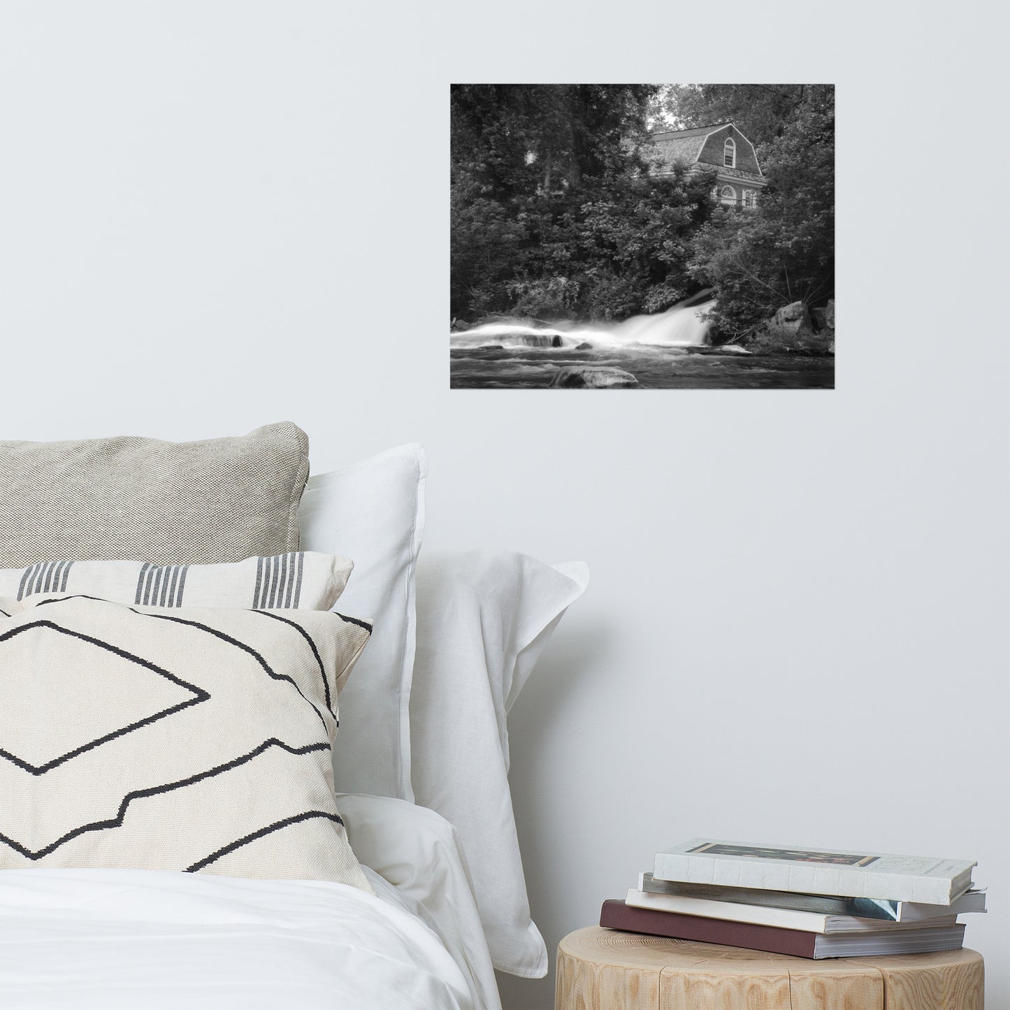 The Brandywine River and First Presbyterian Church Rustic Farmhouse Style Landscape Photograph Loose Wall Art Prints