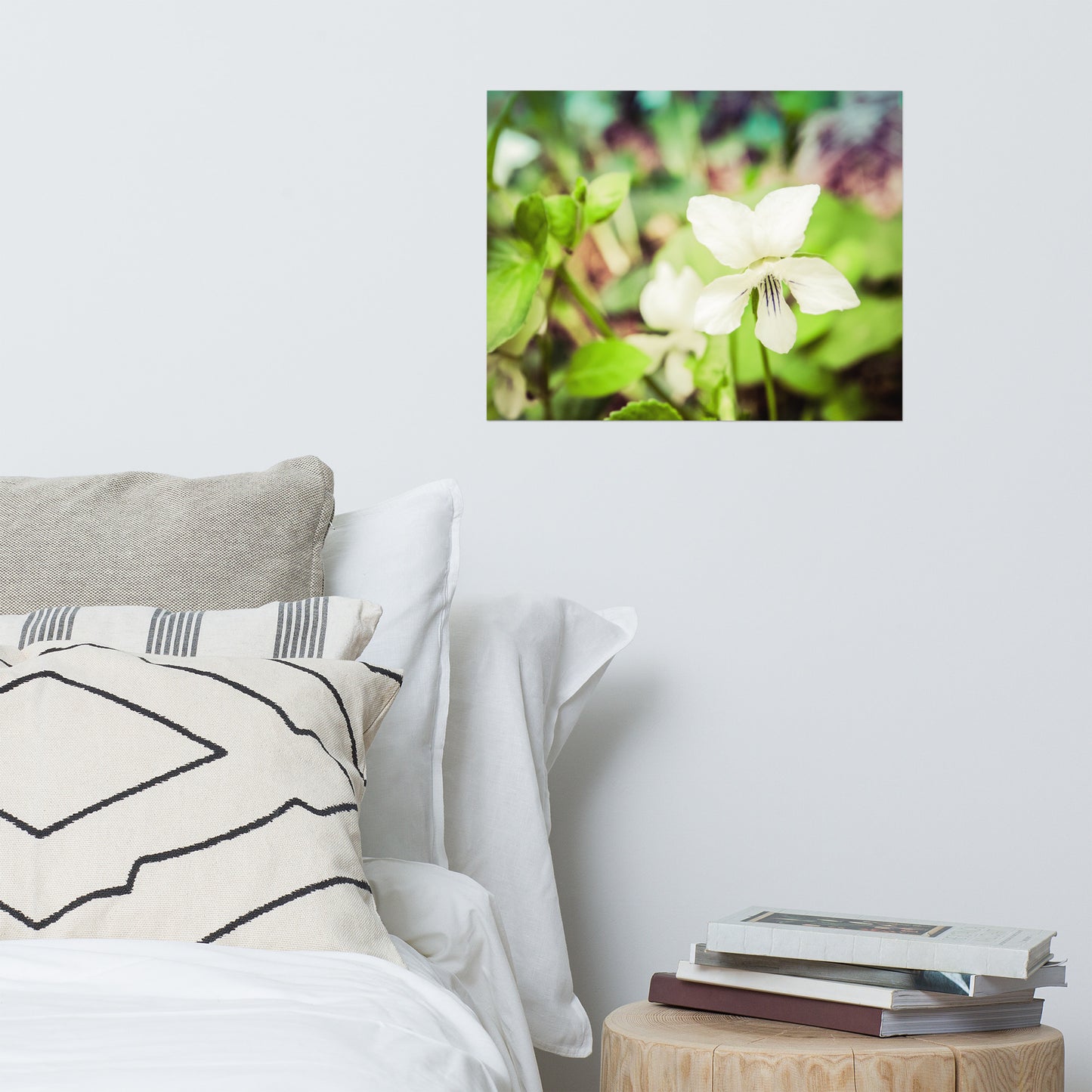 Tranquil China Violet Floral Nature Photo Loose Unframed Wall Art Prints