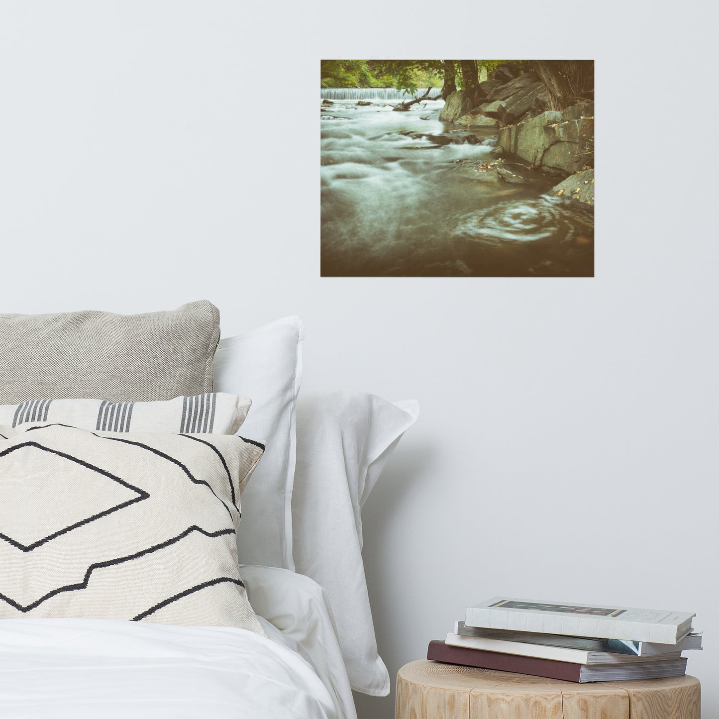 Water Swirl Rustic Farmhouse Style Landscape Photo Loose Wall Art Prints