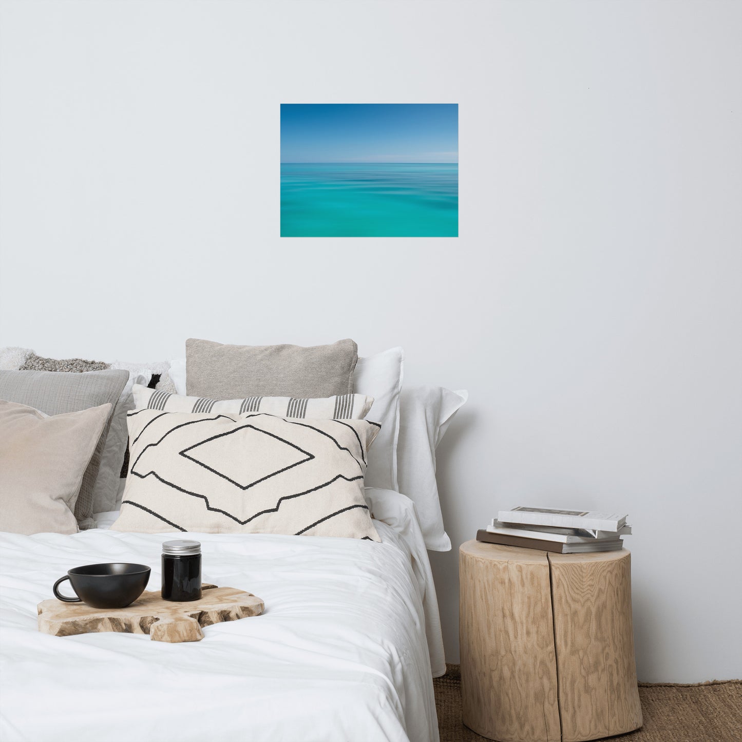 Colors of The Tropical Sea Abstract Coastal Landscape Photo Paper Poster