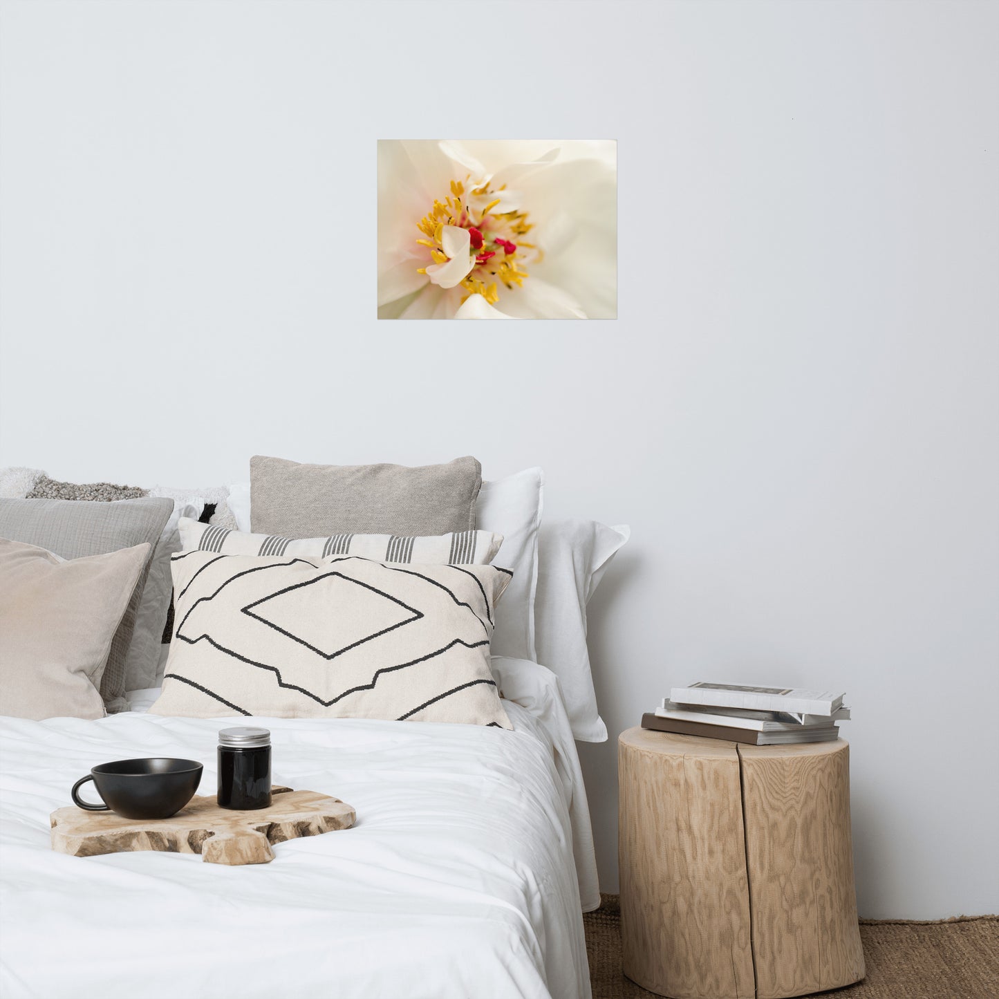 Eye of Peony Floral Nature Photo Loose Unframed Wall Art Prints