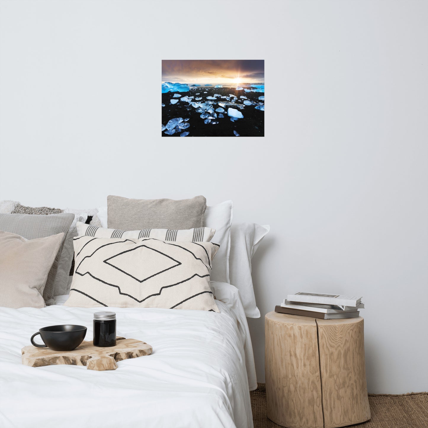 Fire and Ice Coastal Sunrise - Sunset Landscape Photo Loose Wall Art Prints
