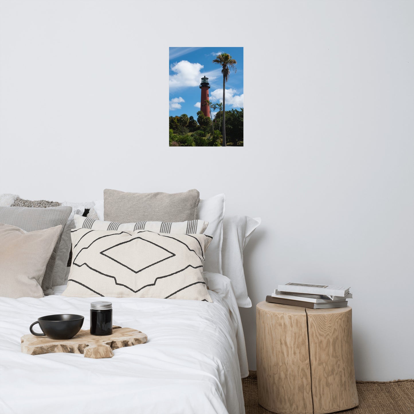 Jupiter Lighthouse Color Coastal Architectural Landscape Photo Loose Art print