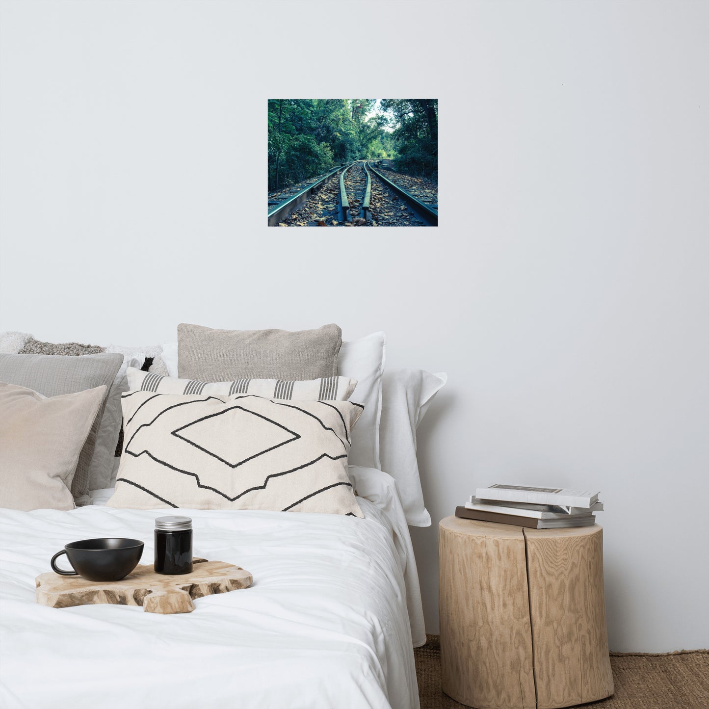 Lead Me Into The Light Colorized Rustic Industrial Farmhouse Style Landscape Photo Loose Wall Art Prints