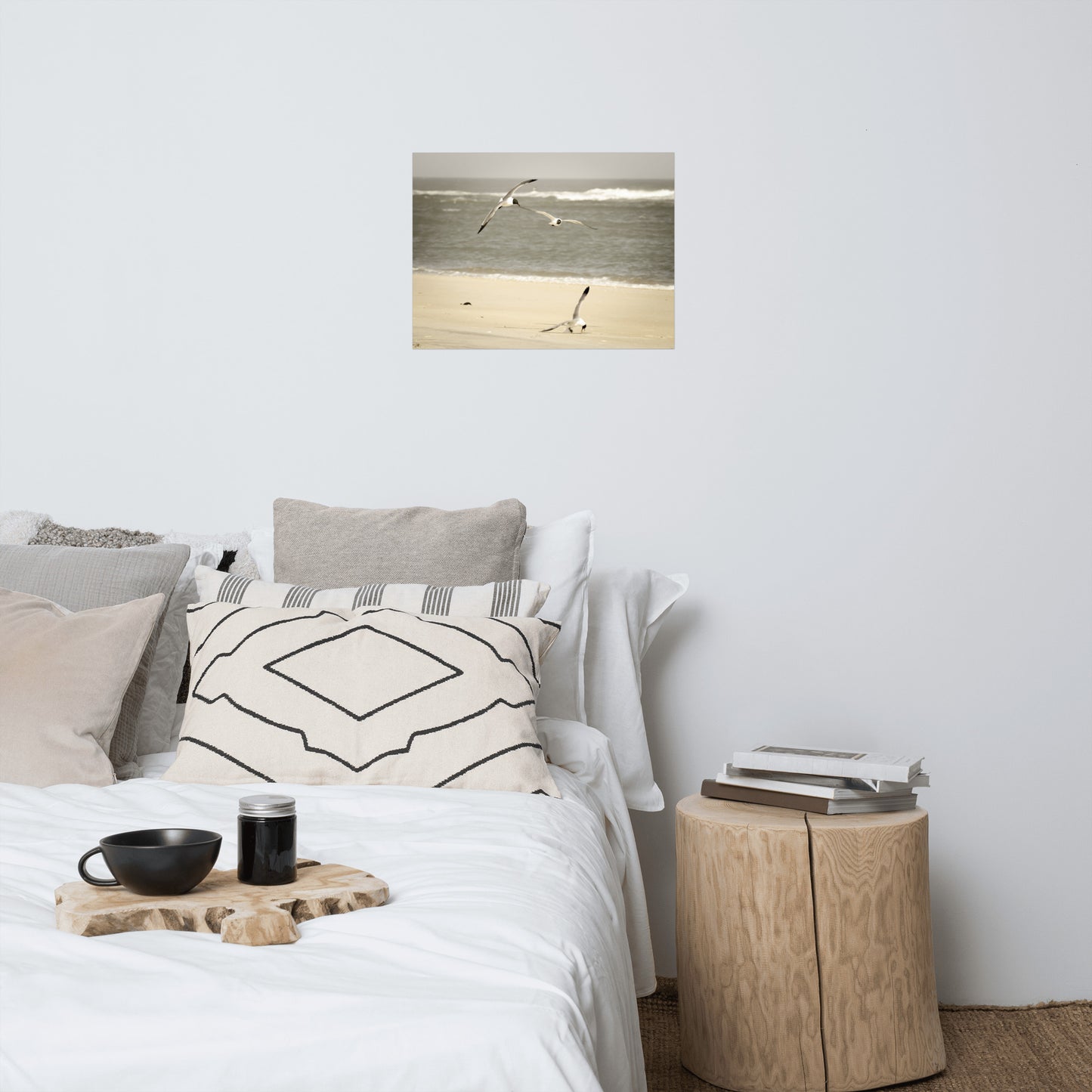 Life at the Shore Minimal Coastal Wildlife Landscape Photo Loose Unframed Wall Art Prints