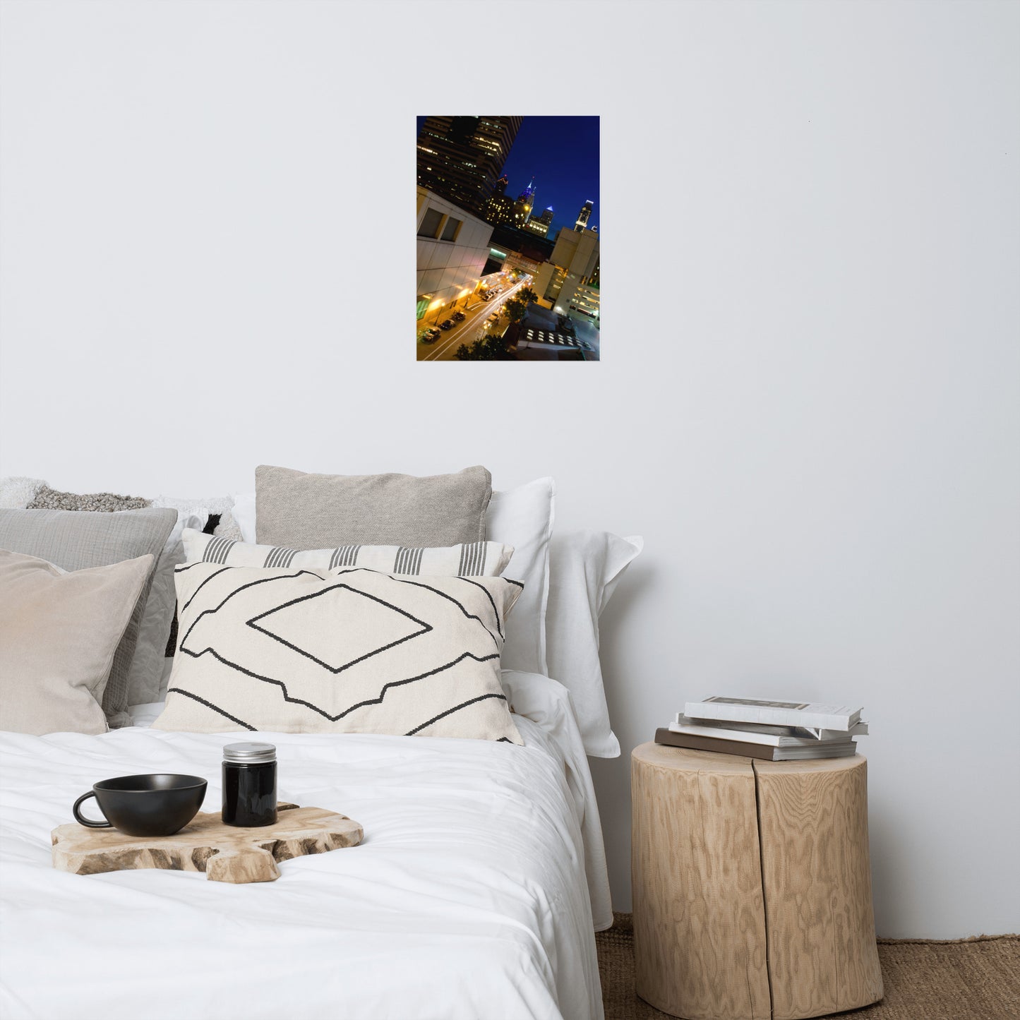 Light Trails In Philly Urban Landscape Loose Unframed Wall Art Prints