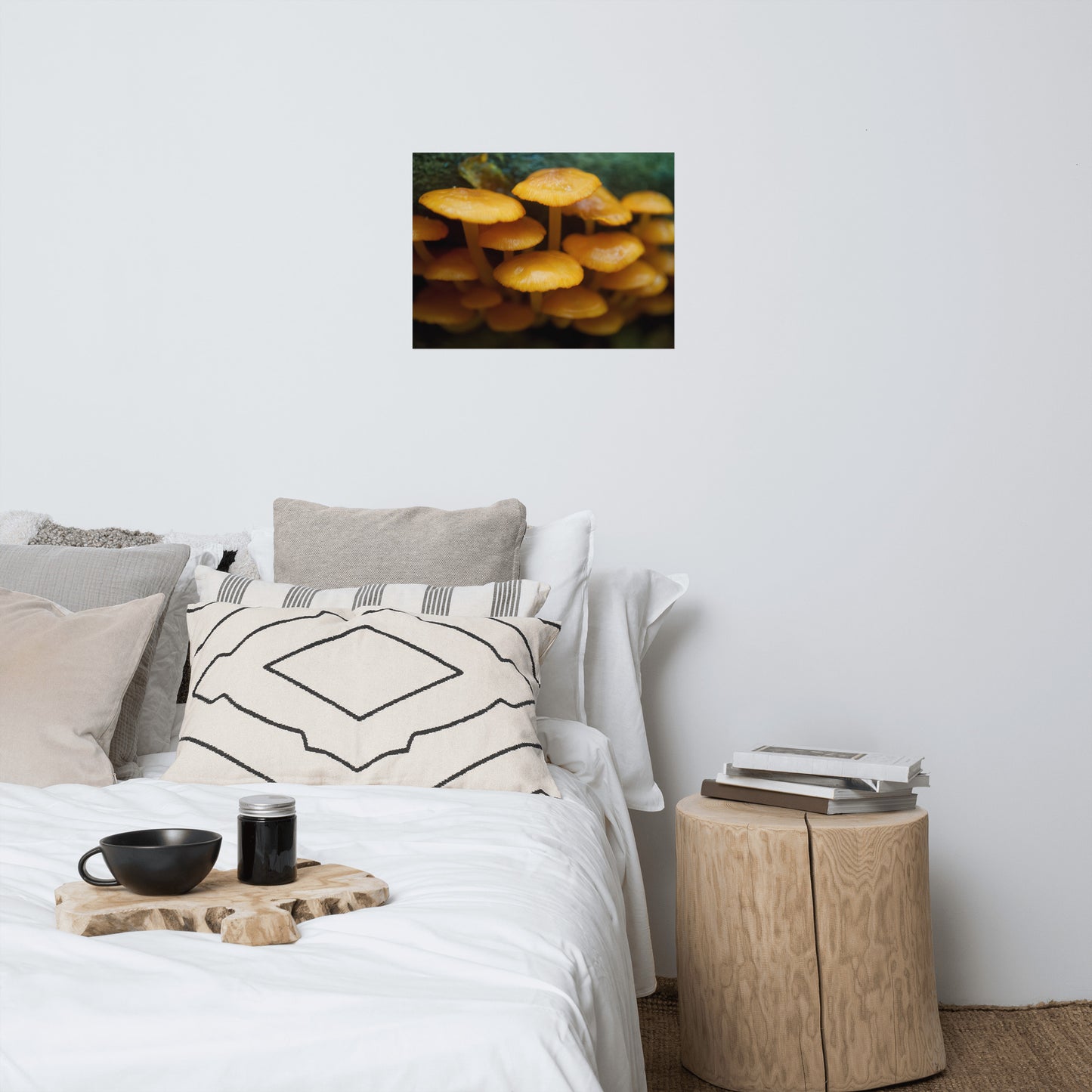 Mushroom Family Rustic Farmhouse Style Botanical Nature Photo Loose Unframed Wall Art Prints