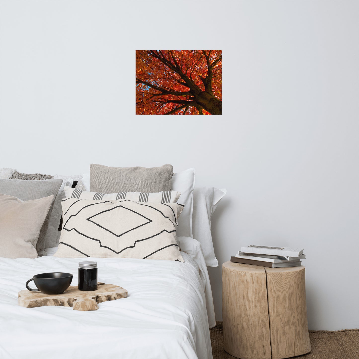 Shimmering Orange Rustic Farmhouse Style Botanical Nature Photo Loose Unframed Wall Art Prints