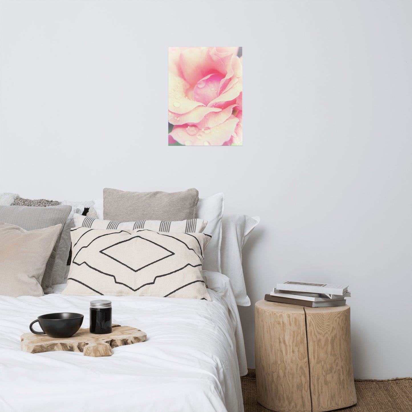 Softened Rose Floral Nature Photo Loose Unframed Wall Art Prints