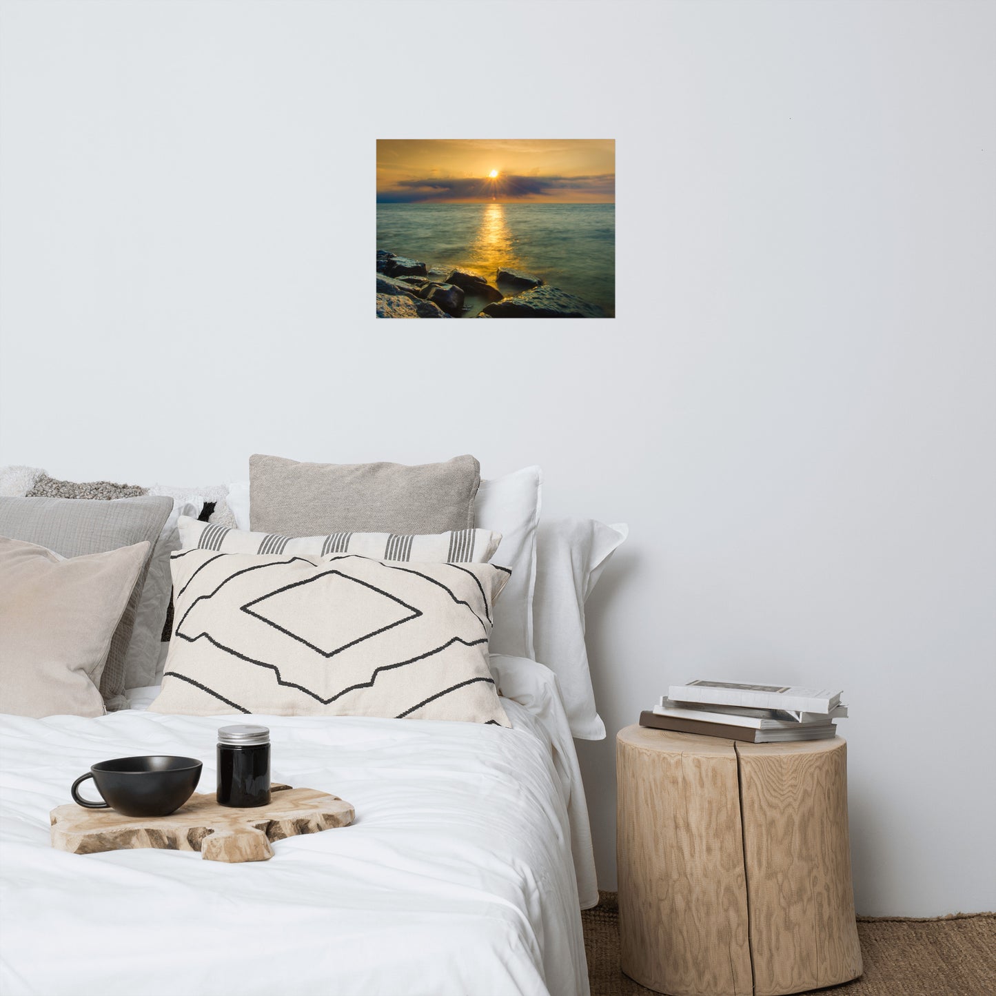 Sun Ray on the Water Landscape Photo Loose Wall Art Prints