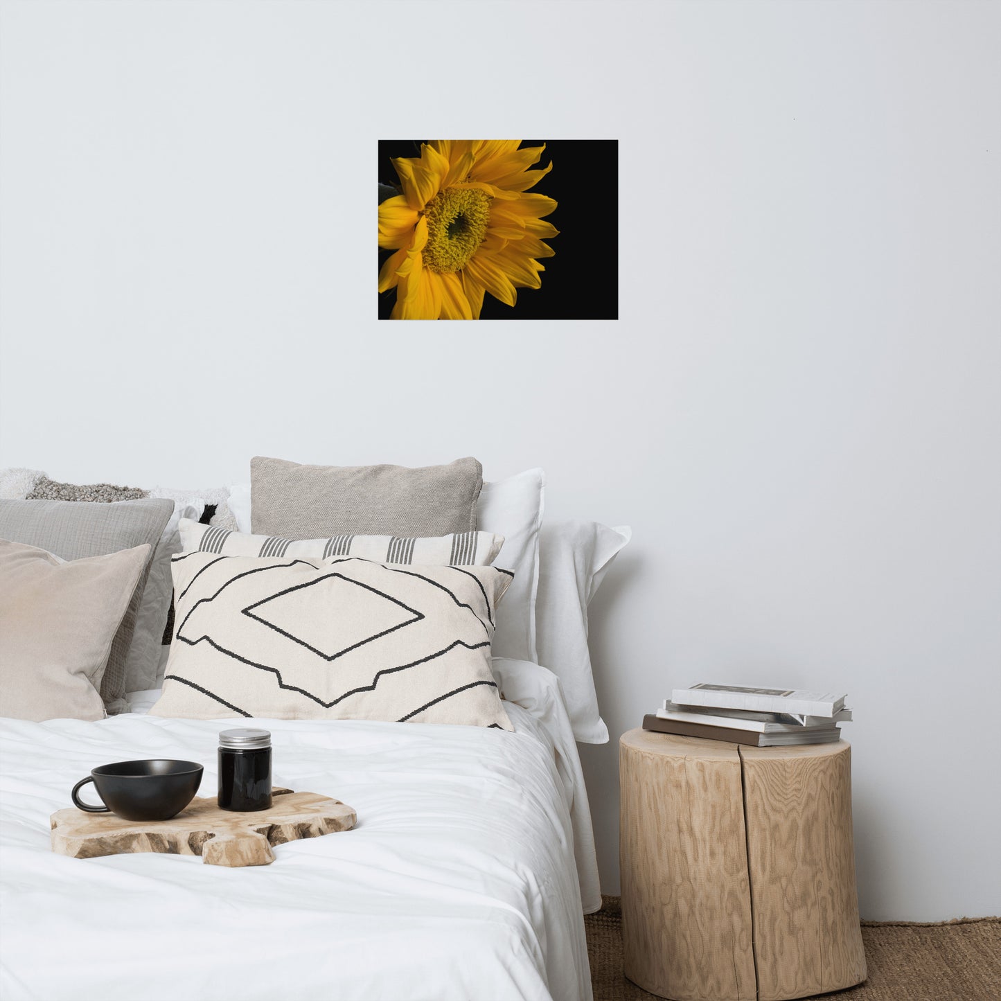 Sunflower from Left Floral Nature Photo Loose Unframed Wall Art Prints