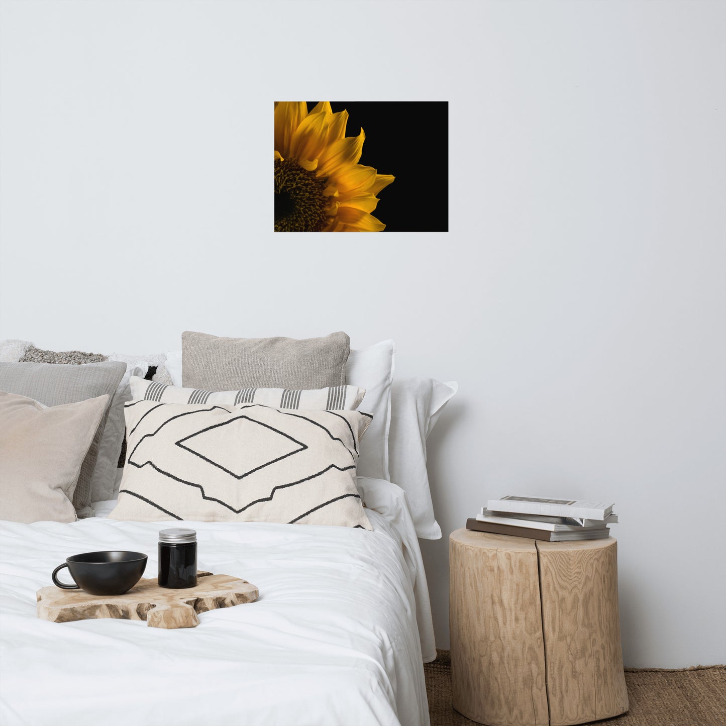 Sunflower in Corner Floral Nature Photo Loose Unframed Wall Art Prints