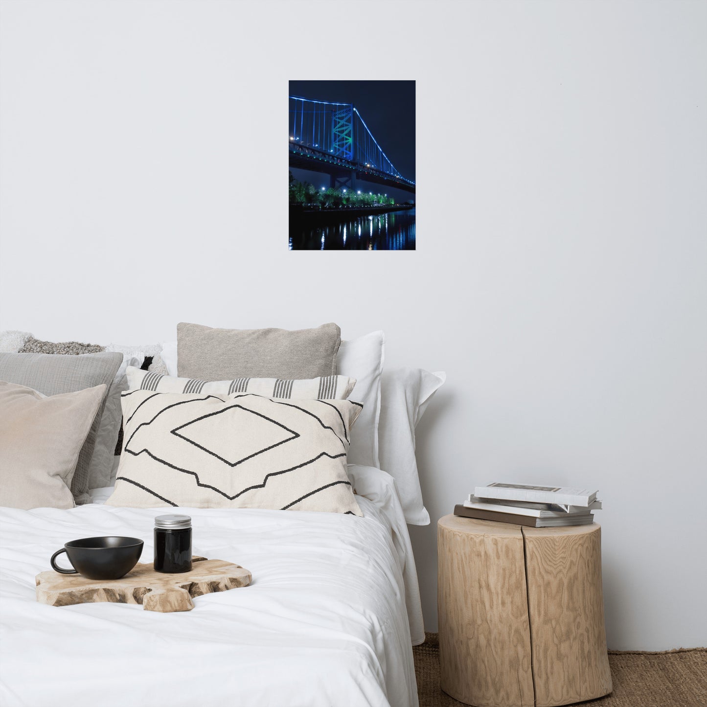 The Ben Franklin Bridge 3 Architectural Urban Landscape Loose Unframed Wall Art Prints
