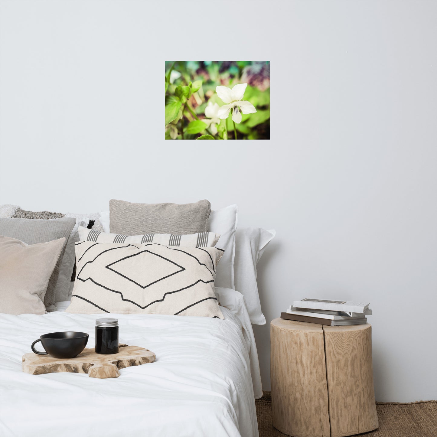 Tranquil China Violet Floral Nature Photo Loose Unframed Wall Art Prints