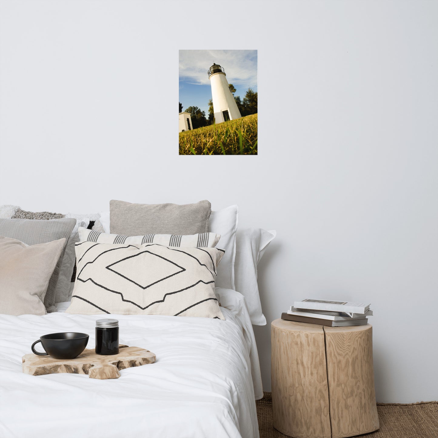 Turkey Point Lighthouse Architectural Coastal Landscape Photo Loose Wall Art Print