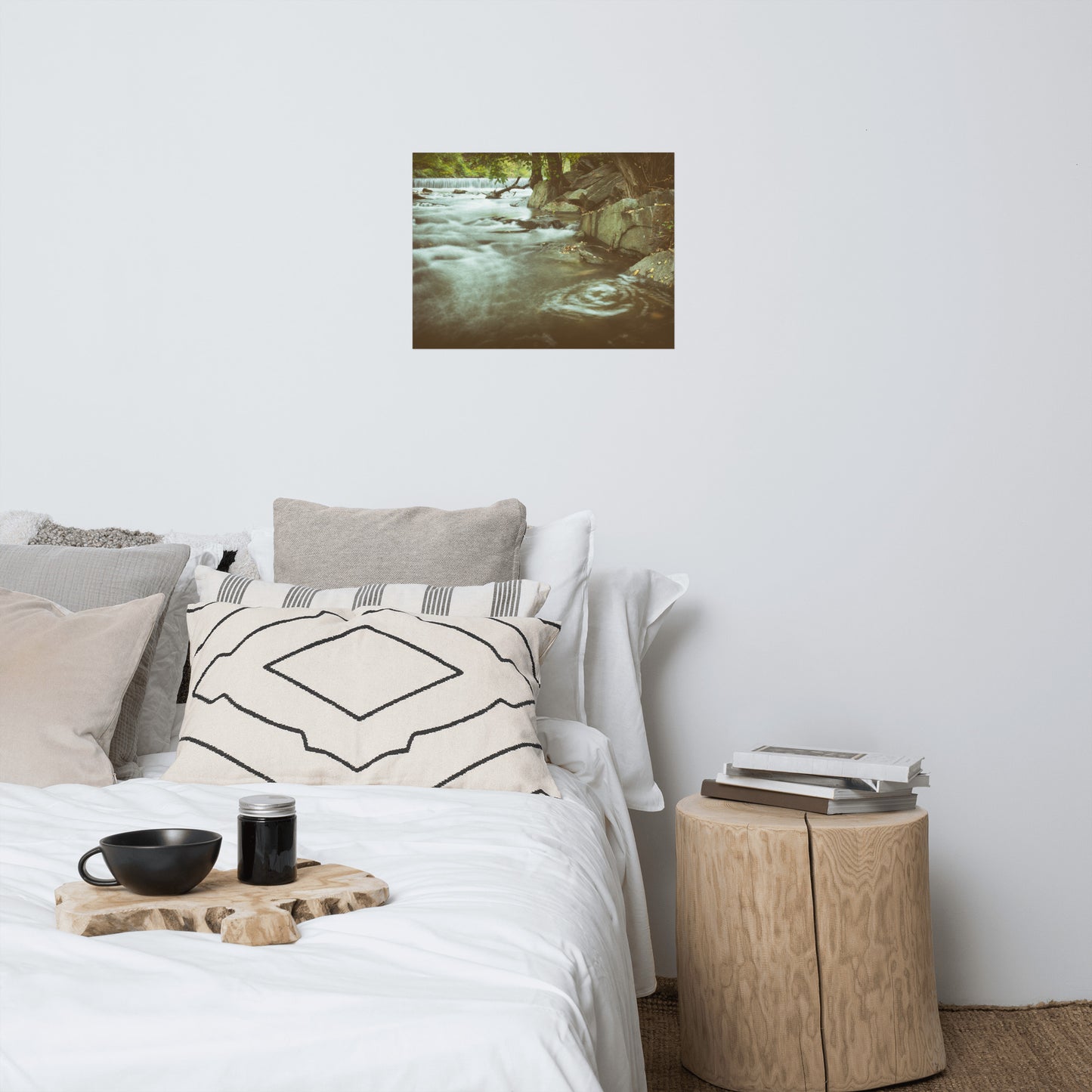 Water Swirl Rustic Farmhouse Style Landscape Photo Loose Wall Art Prints