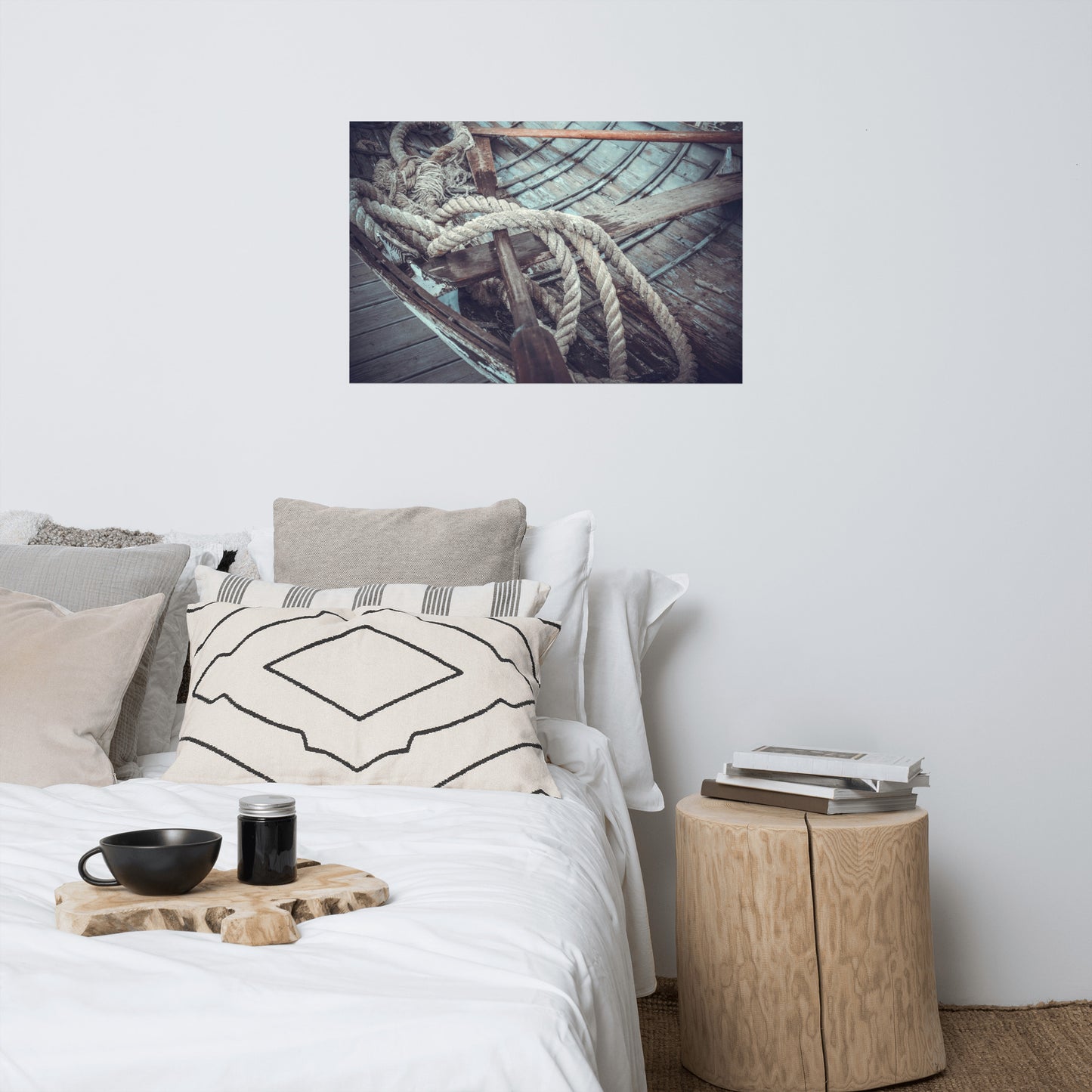 Vintage Boat Oars and Ropes Nautical Photo Loose Wall Art Prints