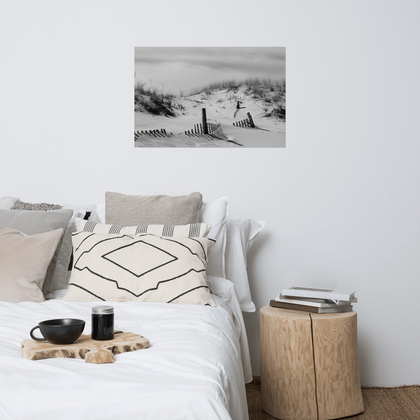 Buried Fences Landscape Photo Loose Coastal Wall Art Prints