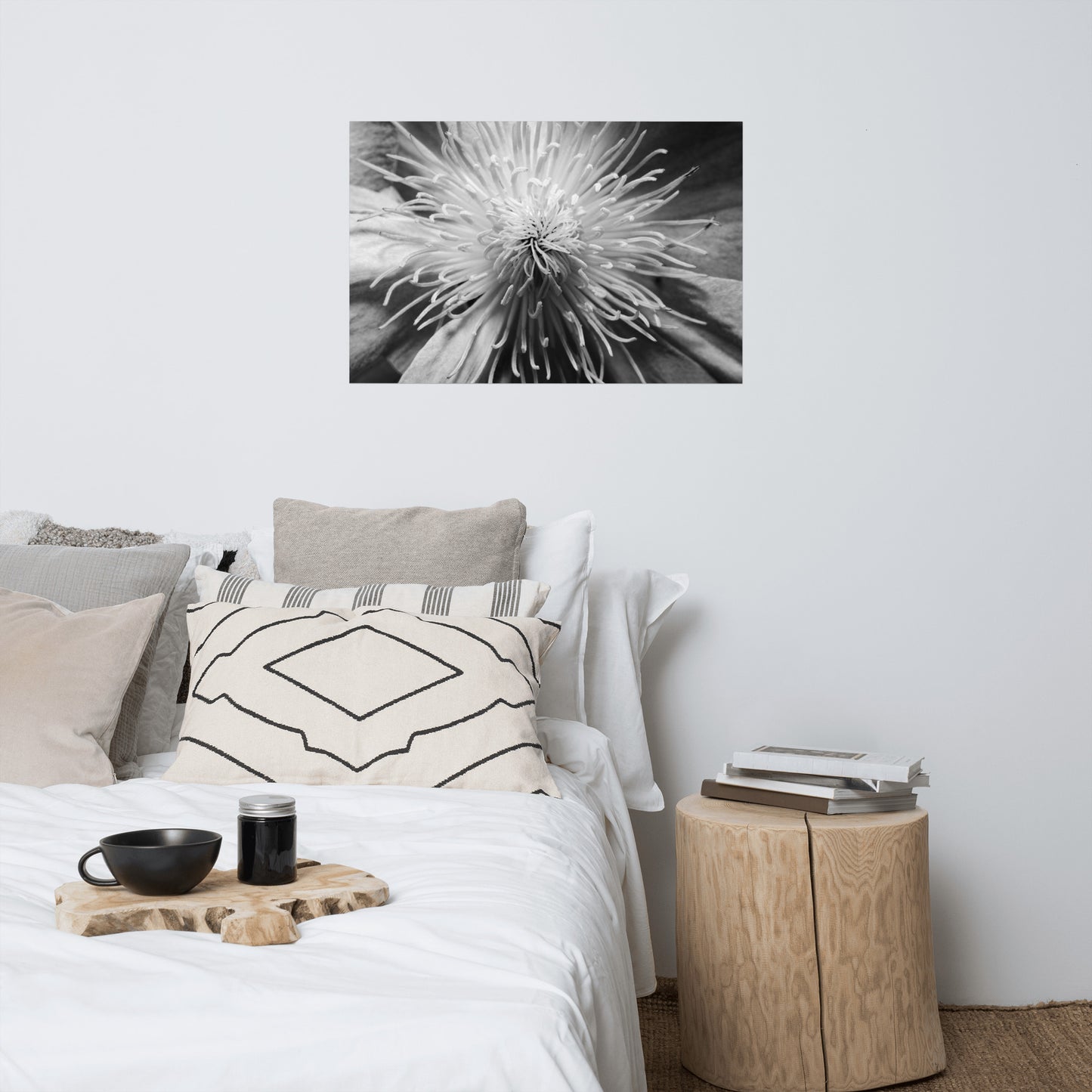 Center of Clematis Floral Nature Photo Loose Unframed Wall Art Prints