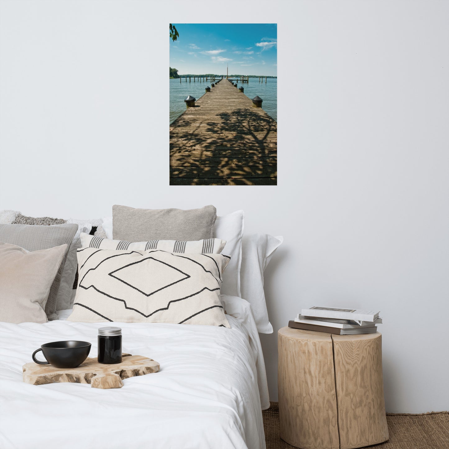 Endless Dock Coastal Landscape Photo Loose Wall Art Print