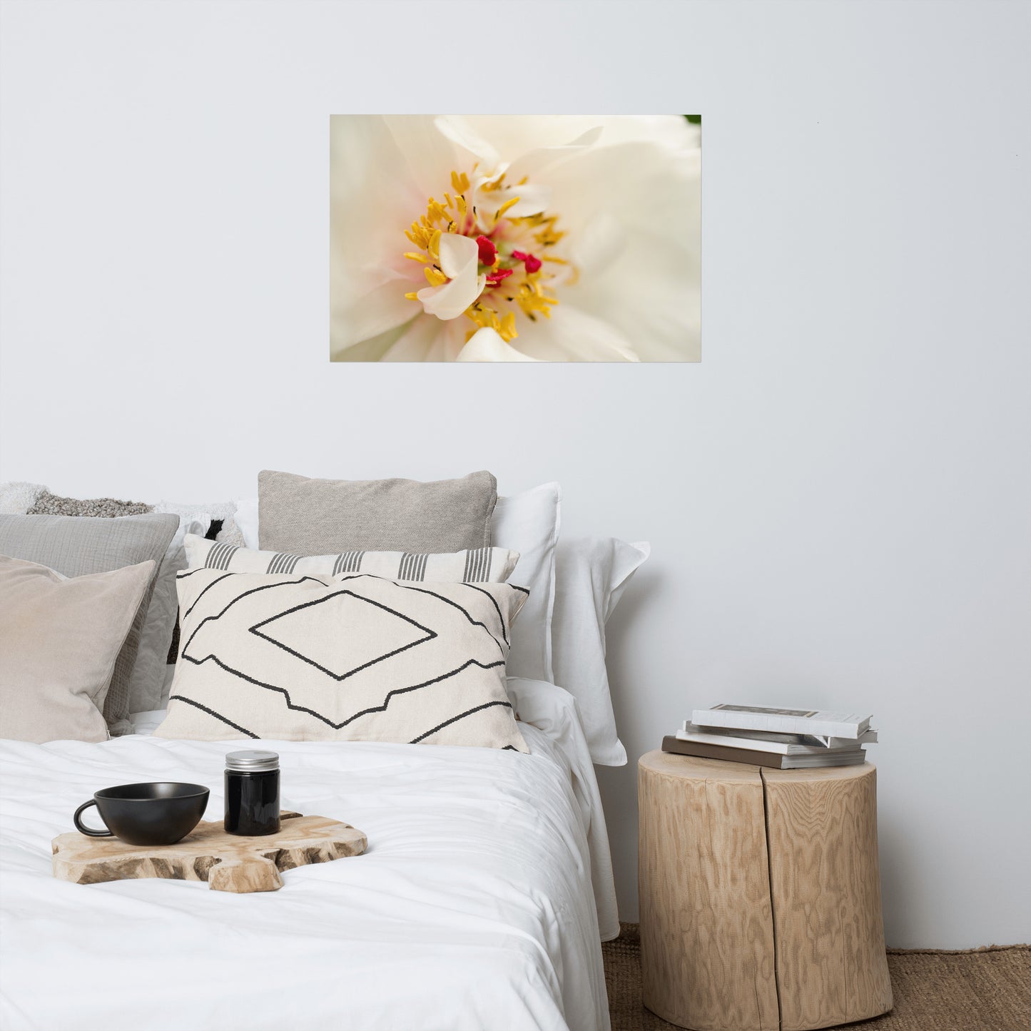 Eye of Peony Floral Nature Photo Loose Unframed Wall Art Prints