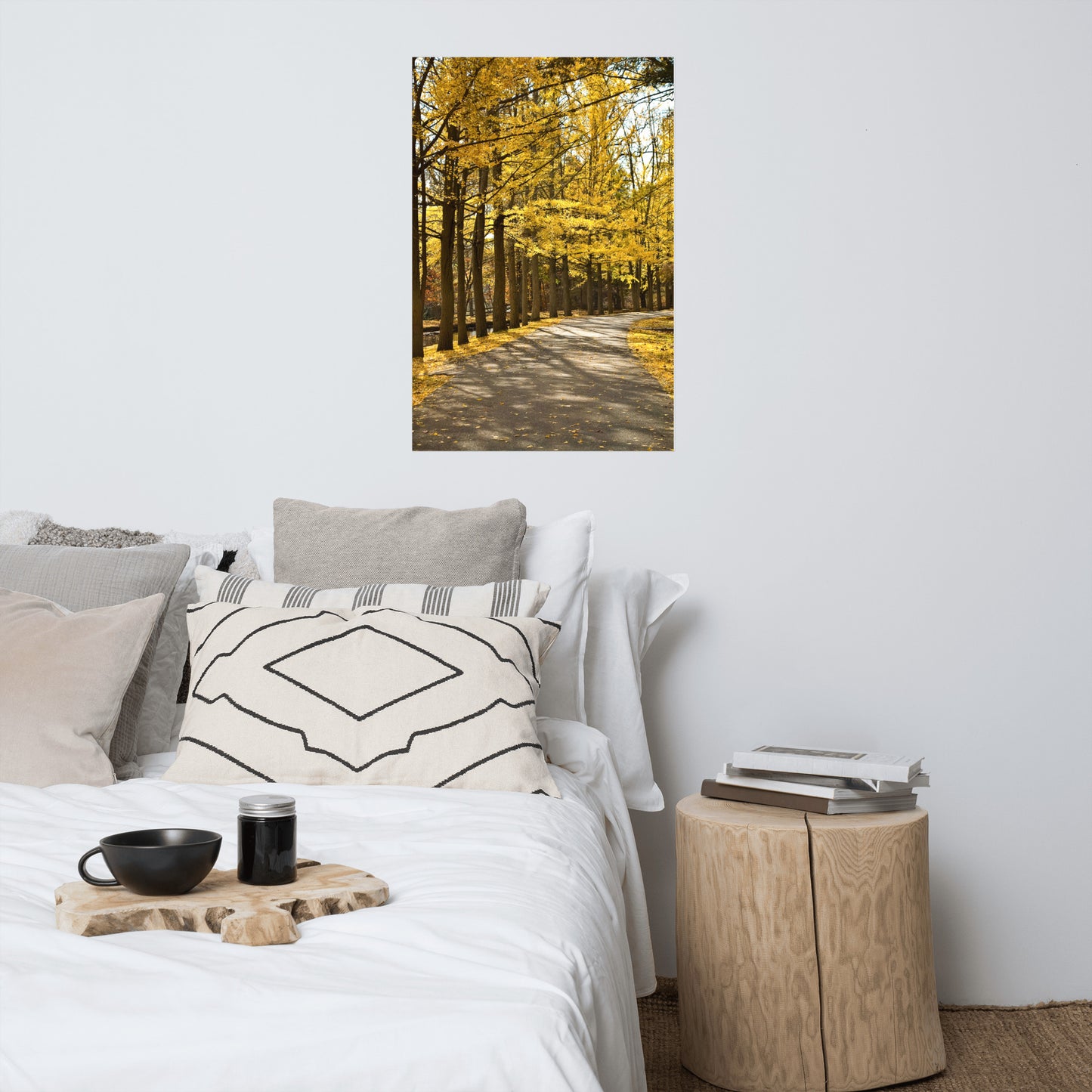 Fall Path Farmhouse Style Landscape Photo Loose Wall Art Print