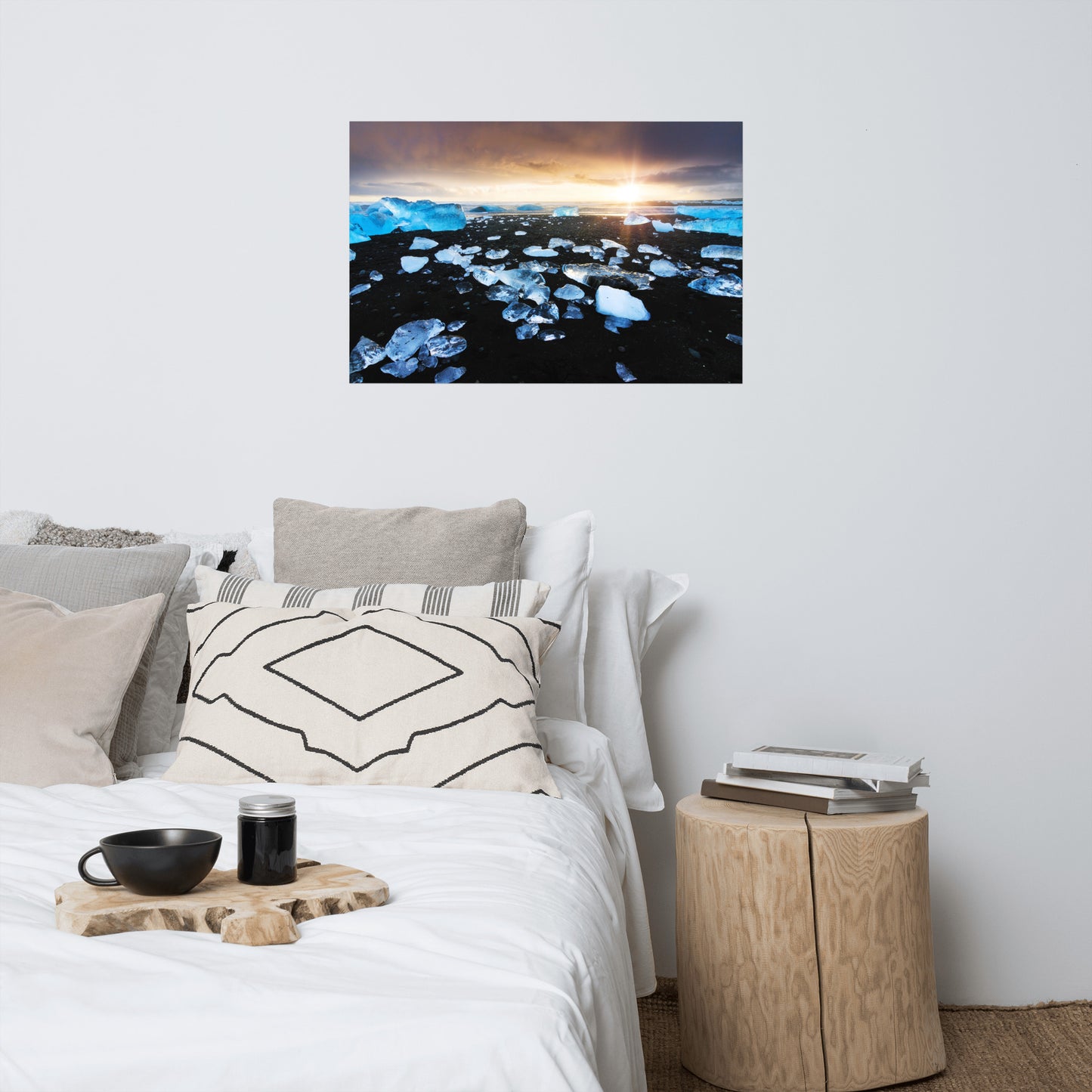 Fire and Ice Coastal Sunrise - Sunset Landscape Photo Loose Wall Art Prints