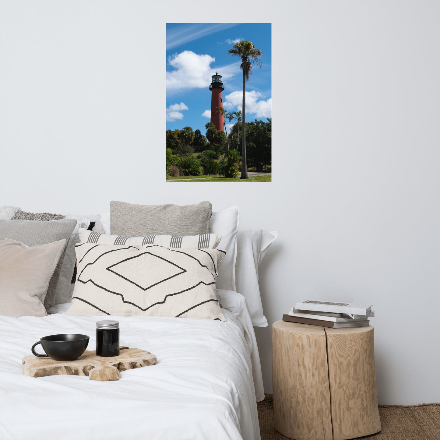 Jupiter Lighthouse Color Coastal Architectural Landscape Photo Loose Art print