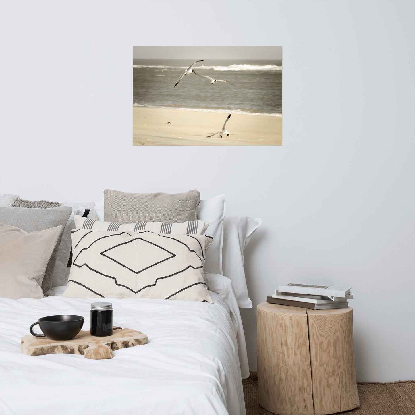 Life at the Shore Minimal Coastal Wildlife Landscape Photo Loose Unframed Wall Art Prints