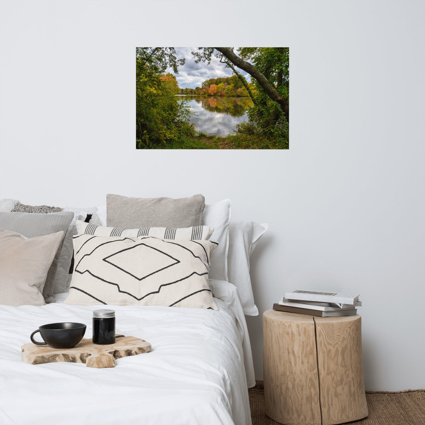 Lost in Autumn Color Rustic Farmhouse Style Landscape Photo Loose Wall Art Prints