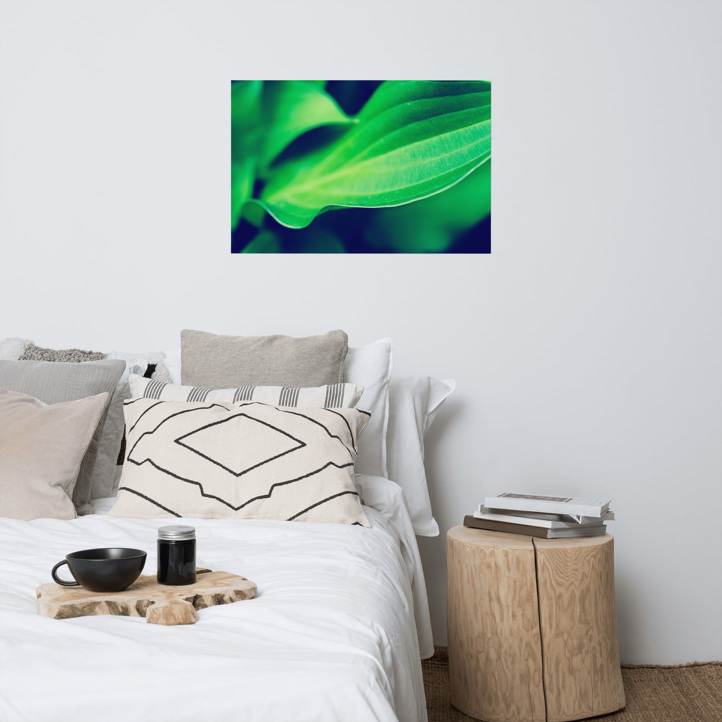 Mellow Hosta Leaves Modern Rustic Farmhouse Style Botanical Nature Photo Loose Unframed Wall Art Prints