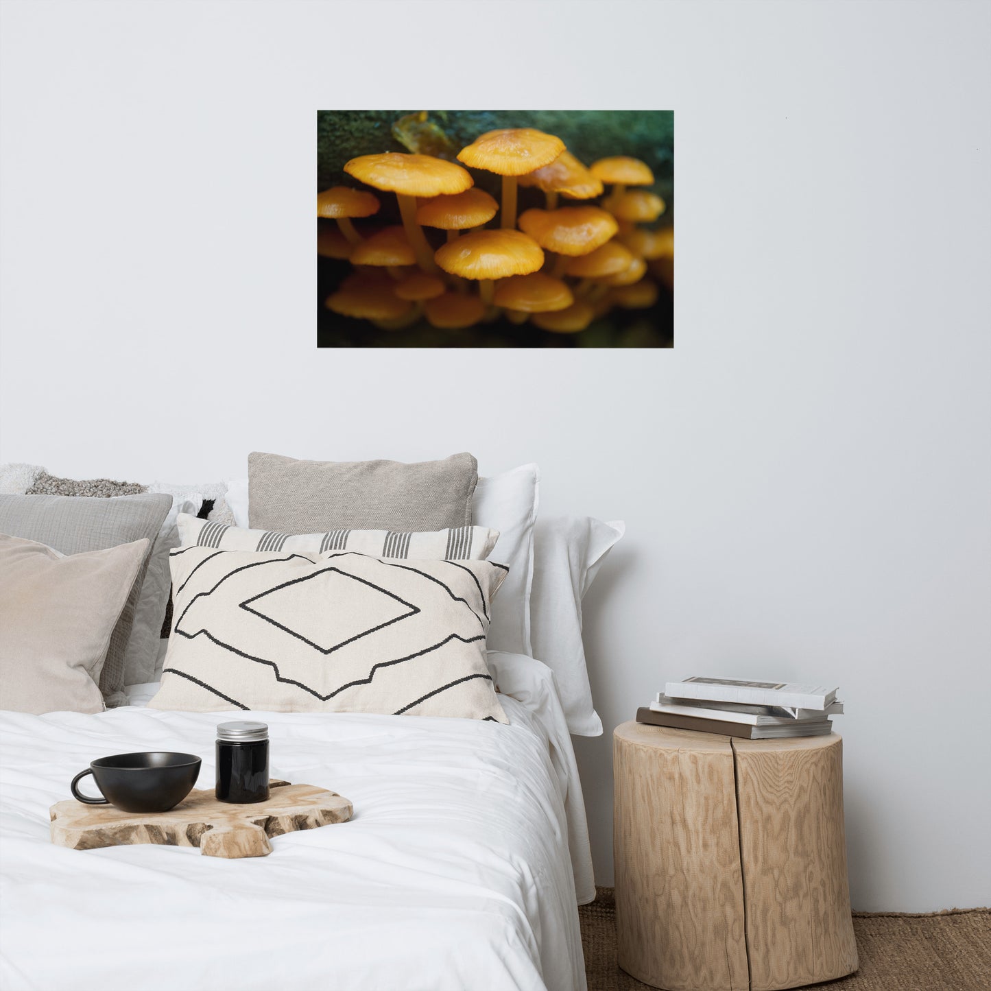Mushroom Family Rustic Farmhouse Style Botanical Nature Photo Loose Unframed Wall Art Prints