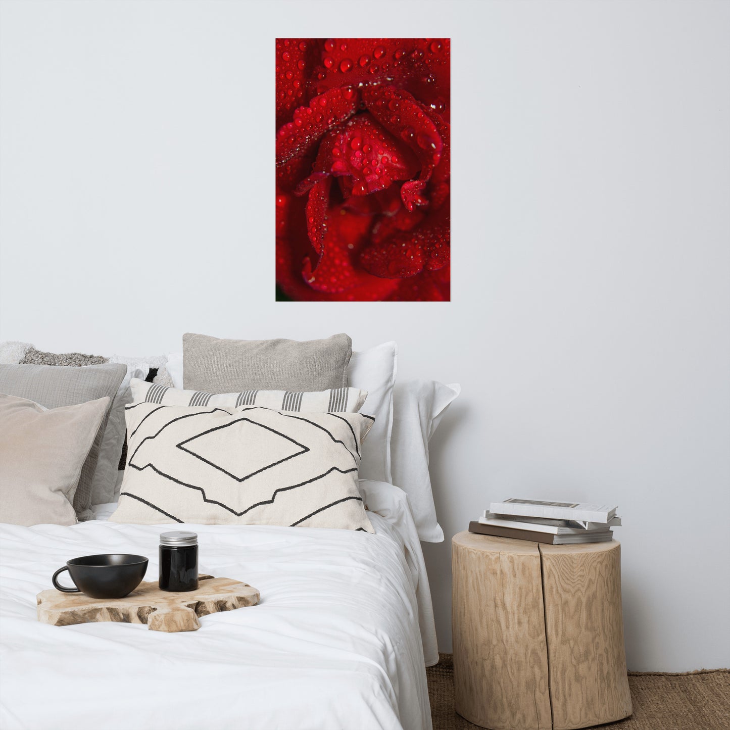 Royal Red Rose Floral Nature Photo Loose Unframed Wall Art Prints