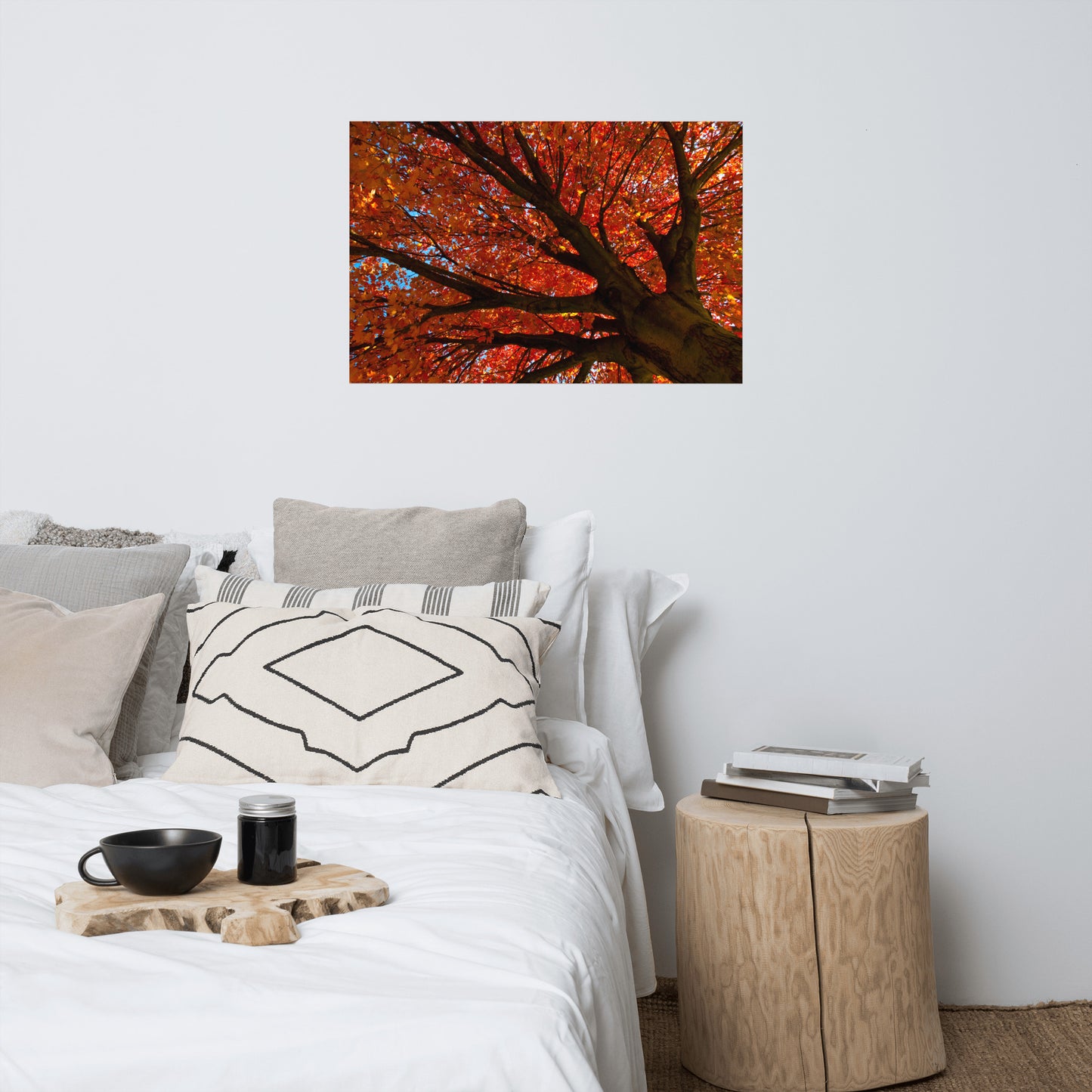 Shimmering Orange Rustic Farmhouse Style Botanical Nature Photo Loose Unframed Wall Art Prints