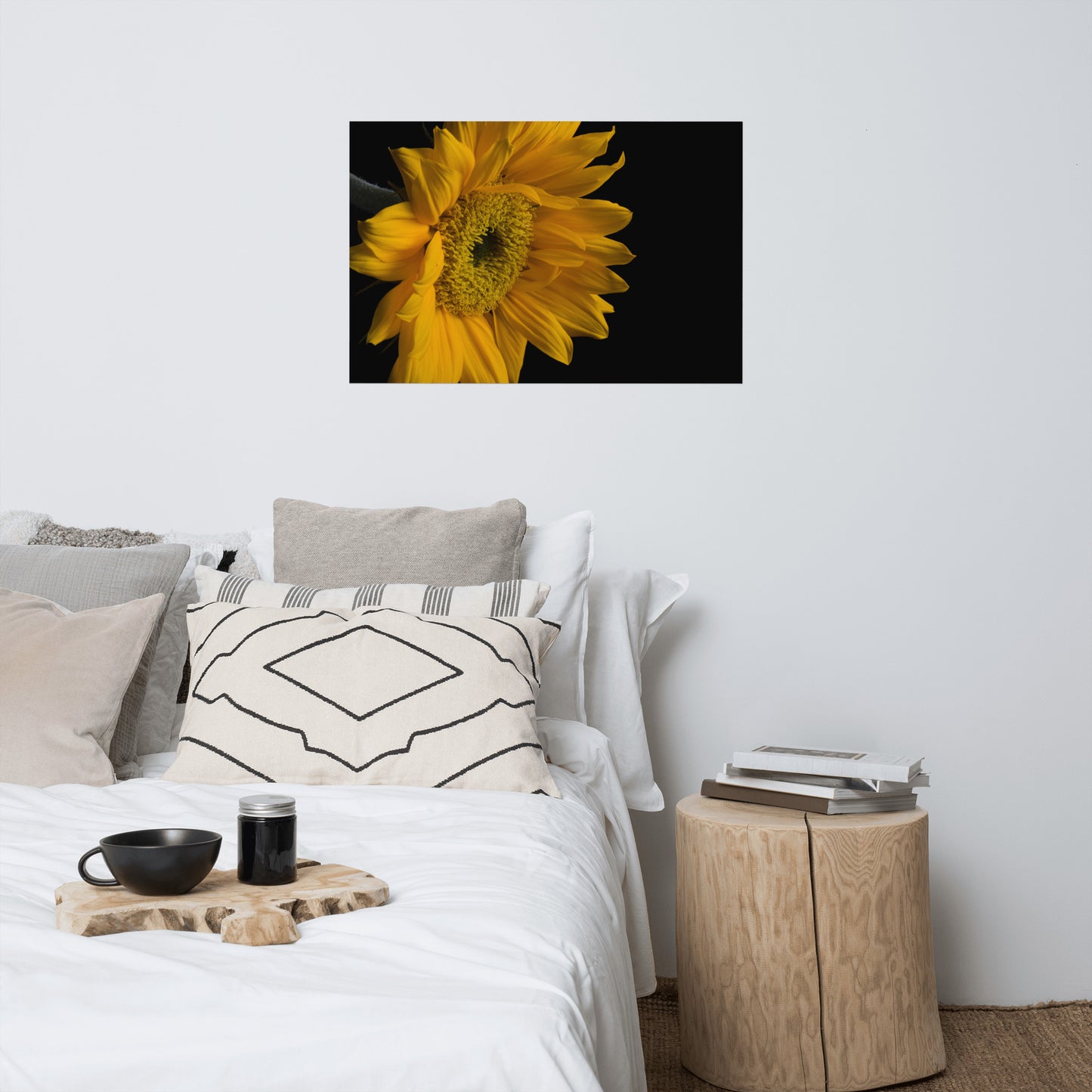 Sunflower from Left Floral Nature Photo Loose Unframed Wall Art Prints