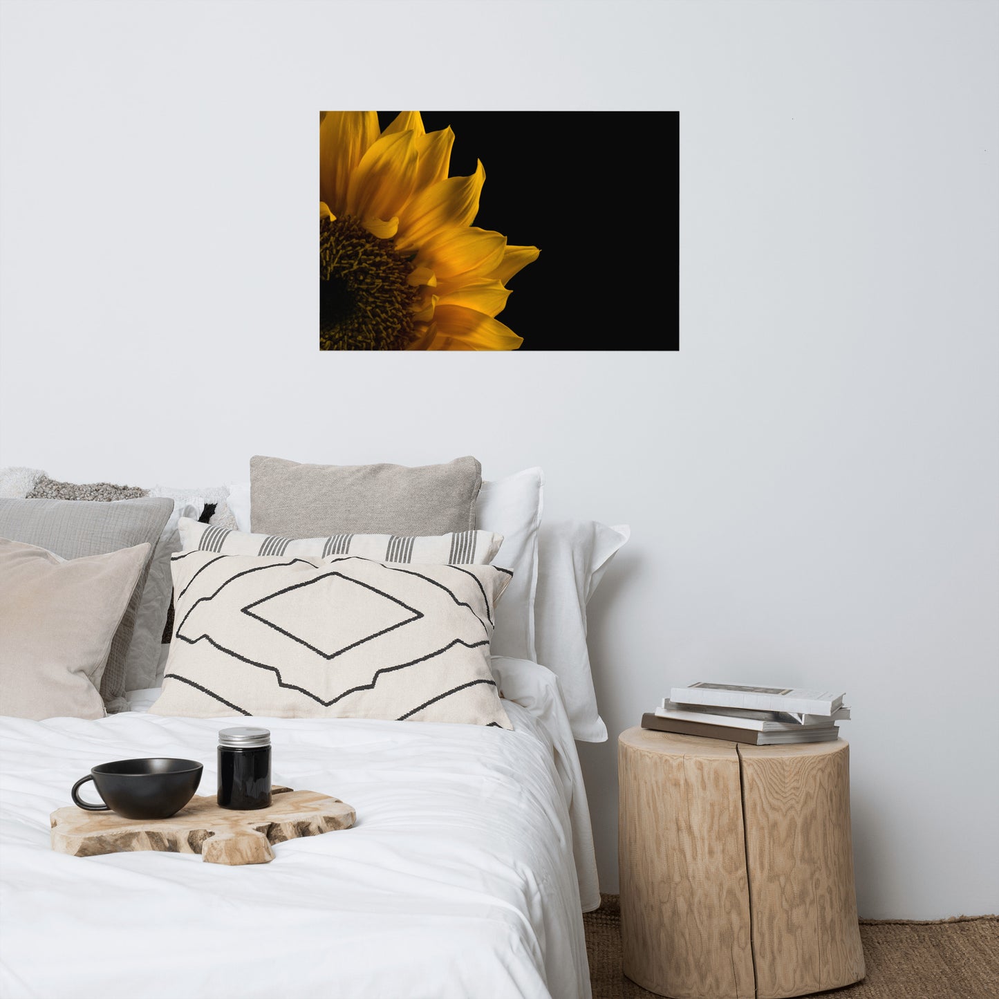 Sunflower in Corner Floral Nature Photo Loose Unframed Wall Art Prints