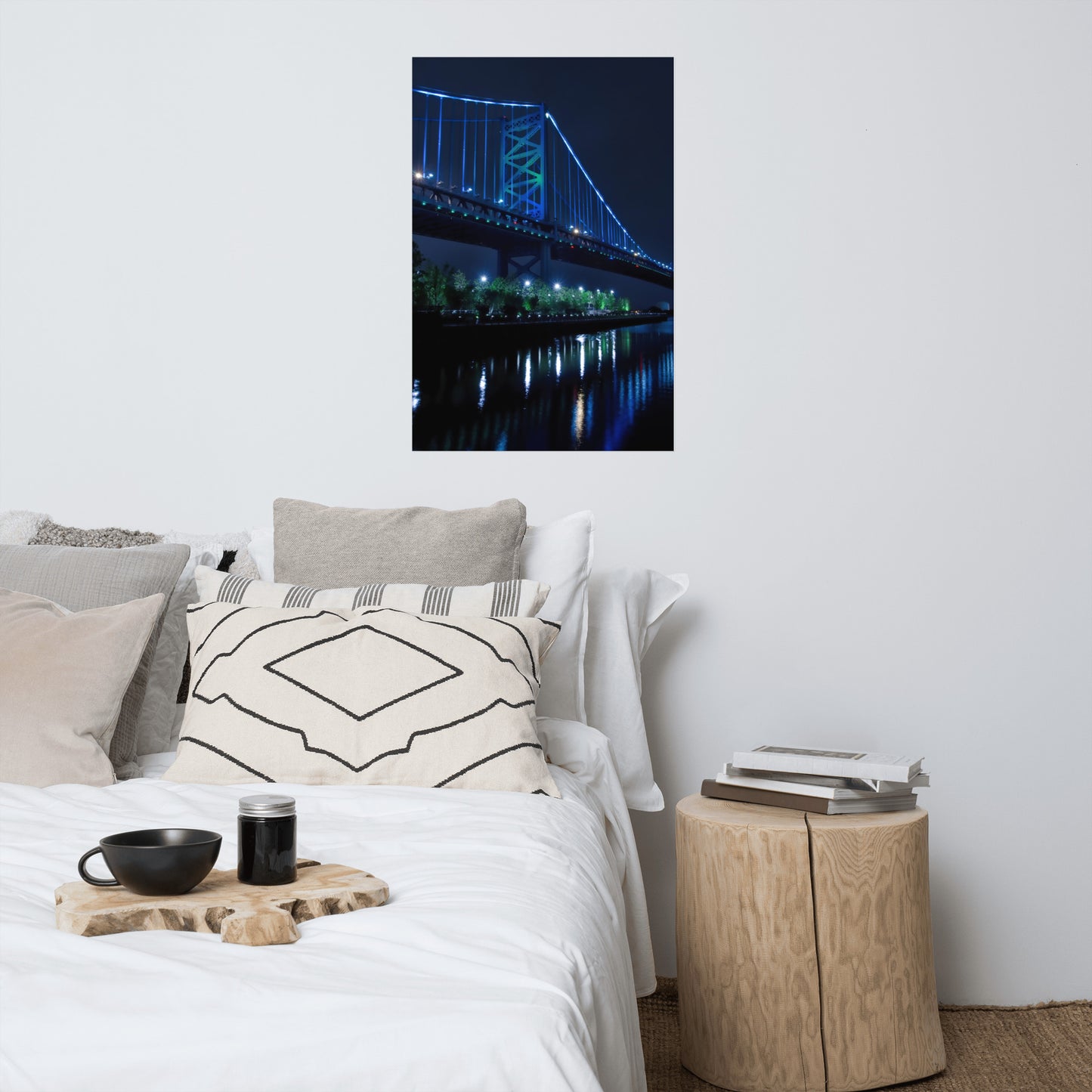The Ben Franklin Bridge 3 Architectural Urban Landscape Loose Unframed Wall Art Prints