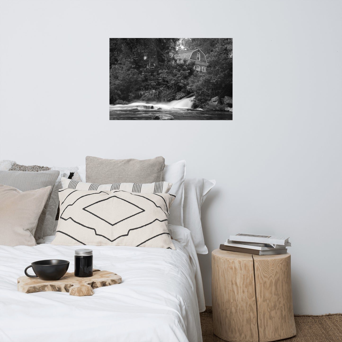 The Brandywine River and First Presbyterian Church Rustic Farmhouse Style Landscape Photograph Loose Wall Art Prints