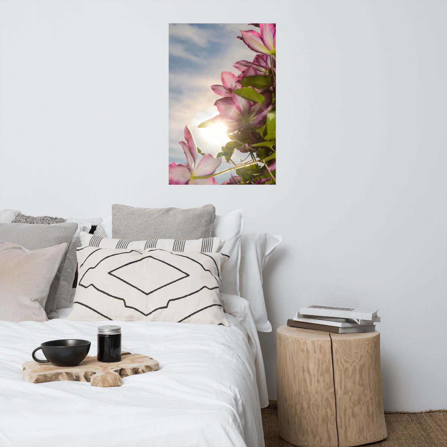 Towering Clematis Floral Nature Photo Loose Unframed Wall Art Prints