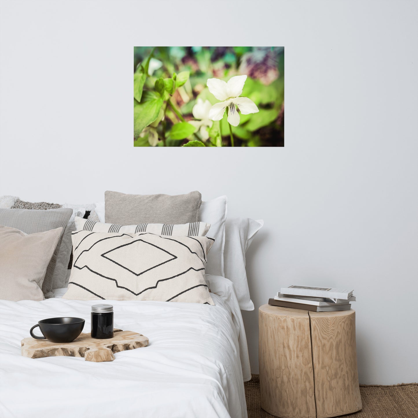 Tranquil China Violet Floral Nature Photo Loose Unframed Wall Art Prints