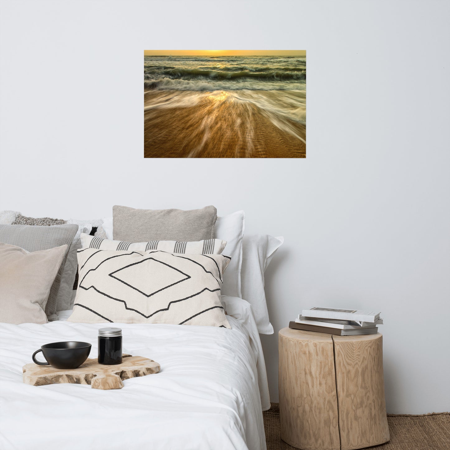 Washing Out to Sea Coastal Nature Photo Loose Unframed Wall Art Prints