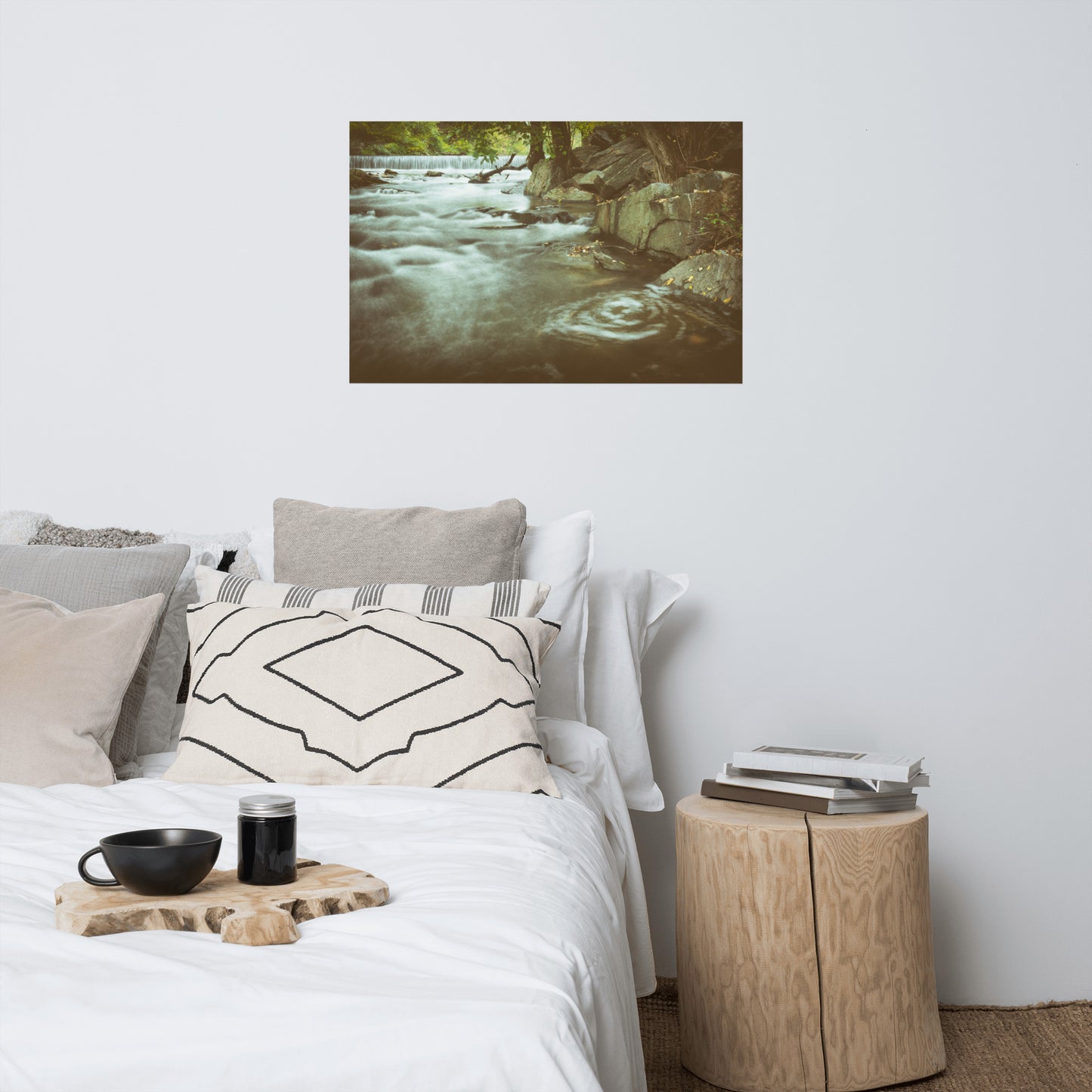 Water Swirl Rustic Farmhouse Style Landscape Photo Loose Wall Art Prints