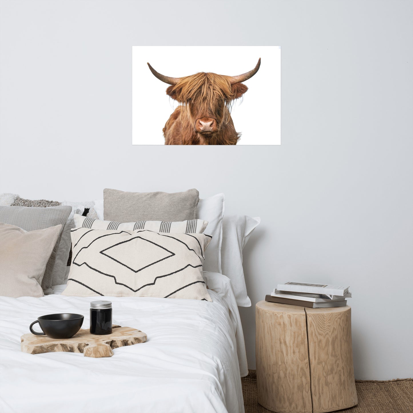 Golden Highland Cow Wildlife / Animal Photograph Loose Wall Art Prints