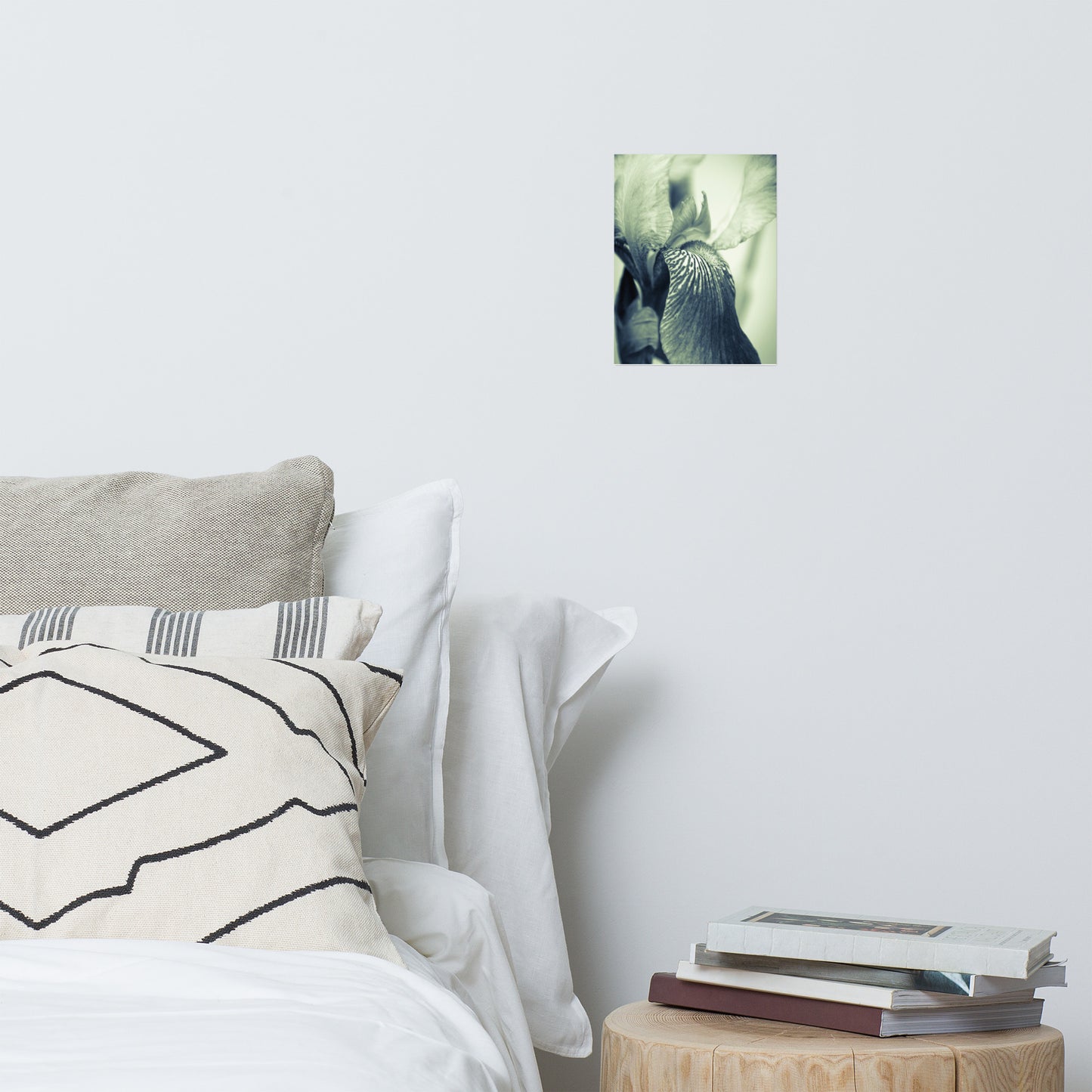 Wall Art Guest Room: Abstract Japanese Iris Delight - Botanical / Floral / Flora / Flowers / Nature Photograph Loose / Unframed / Frameless / Frameable Wall Art Print - Artwork