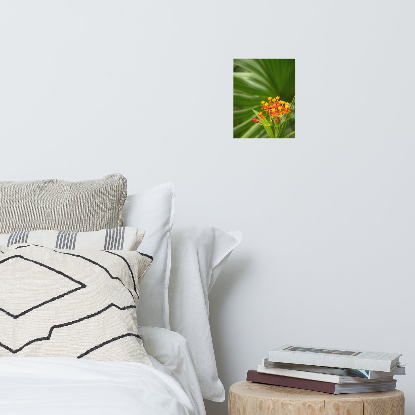 Bloodflowers and Palm Color Floral Nature Photo Loose Unframed Wall Art Prints